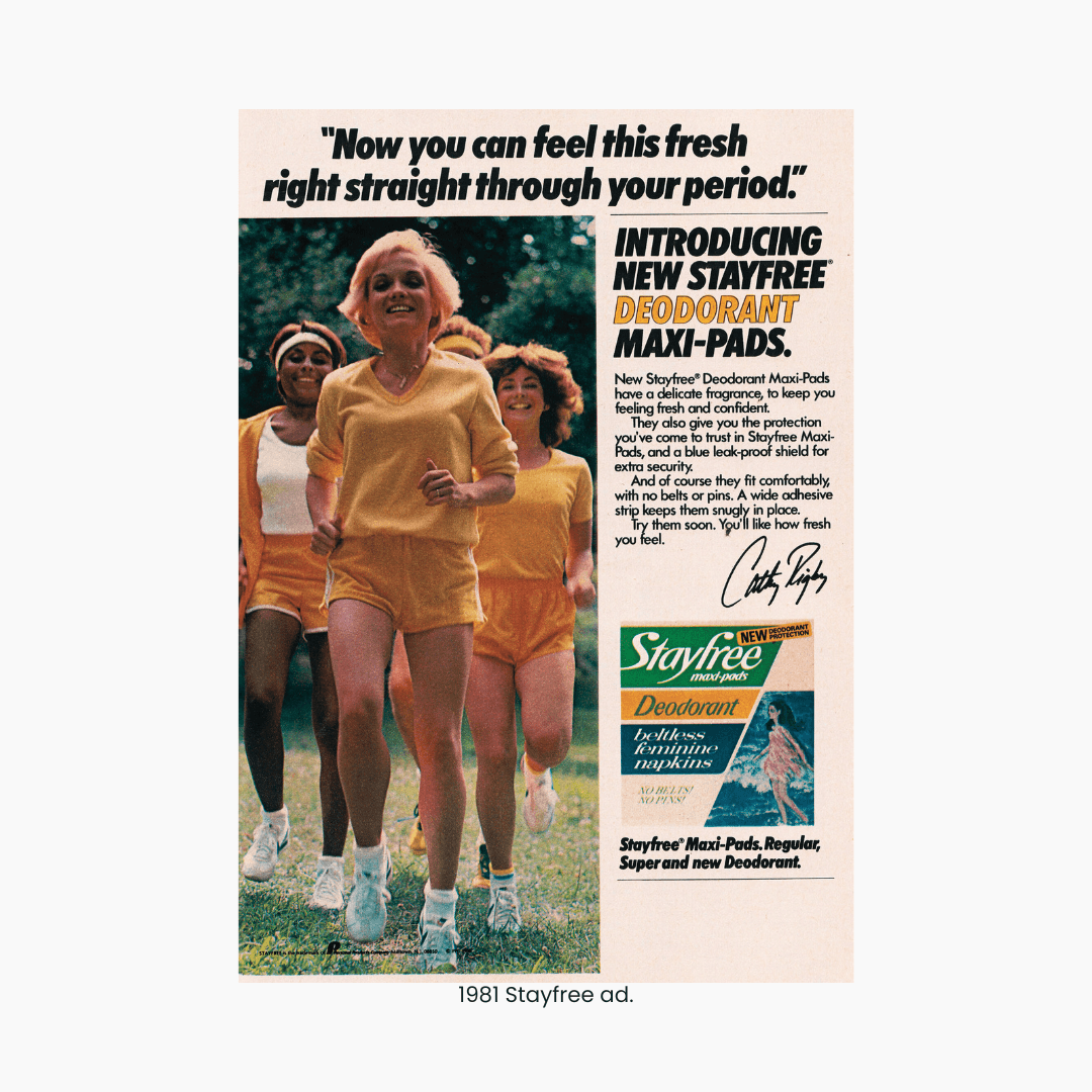 1981 Stayfree ad.