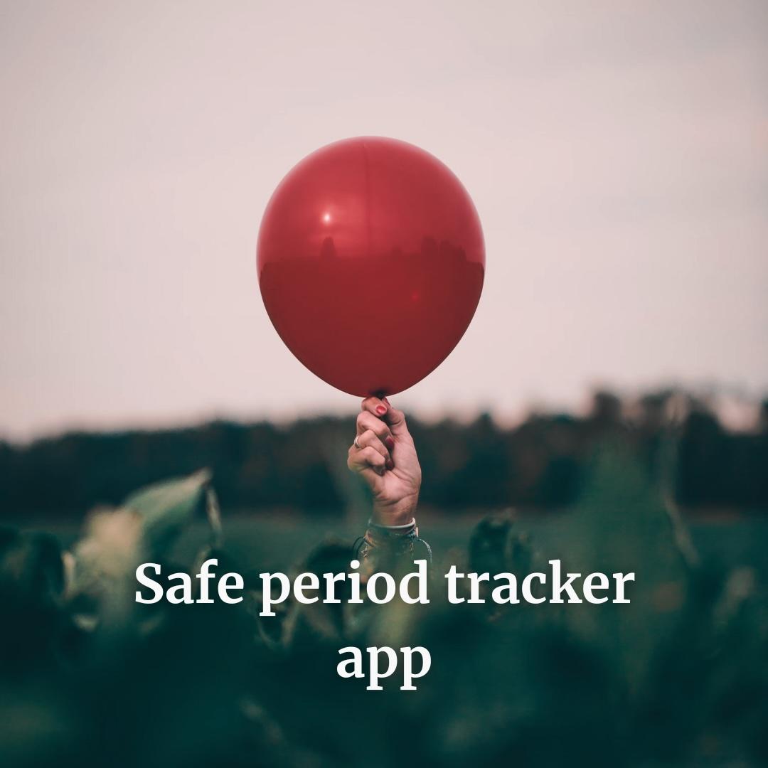 A hand holding a red balloon, symbolizing freedom and body awareness—visual metaphor for a safe period tracker app that empowers users to reclaim their cycle.