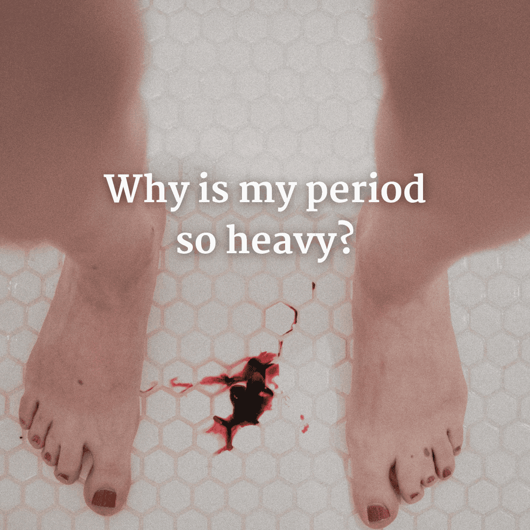 period blood spatter on bathroom floor